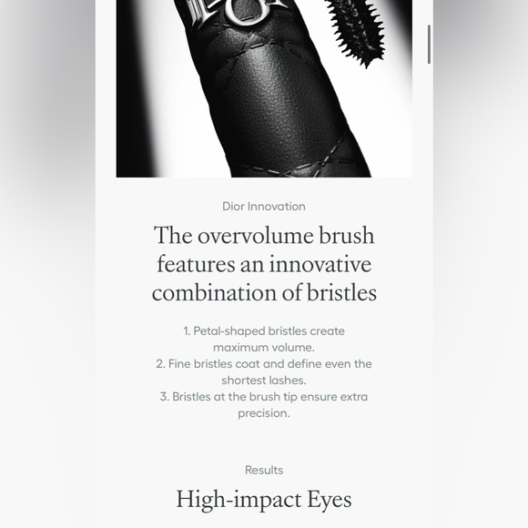 🌸Diorshow Overvolume 24H Extreme Volume Mascara  #090 "Overblack" 2025 Release🌸 - Picture 6 of 10
